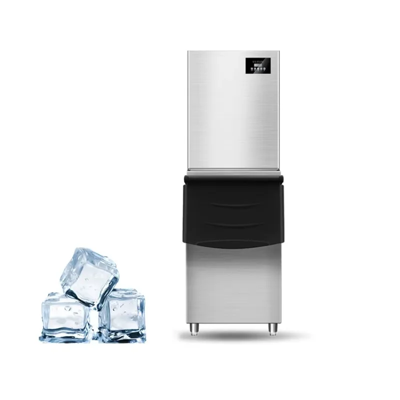 Industrial Ice Makers in 500kg/24hr Business Kitchen Bubble Tea Coffee Shop Freeze Machine Ice Automatic Ice Making Maker