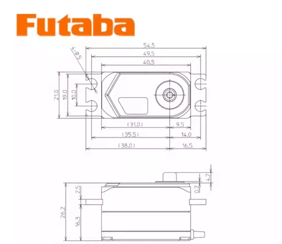 FUTABA HPS CD700 เซิร์ฟเวอร์โมเดลรถเซอร์โวดิจิตอลไร้แปรงถ่านแรงดันสูง SR