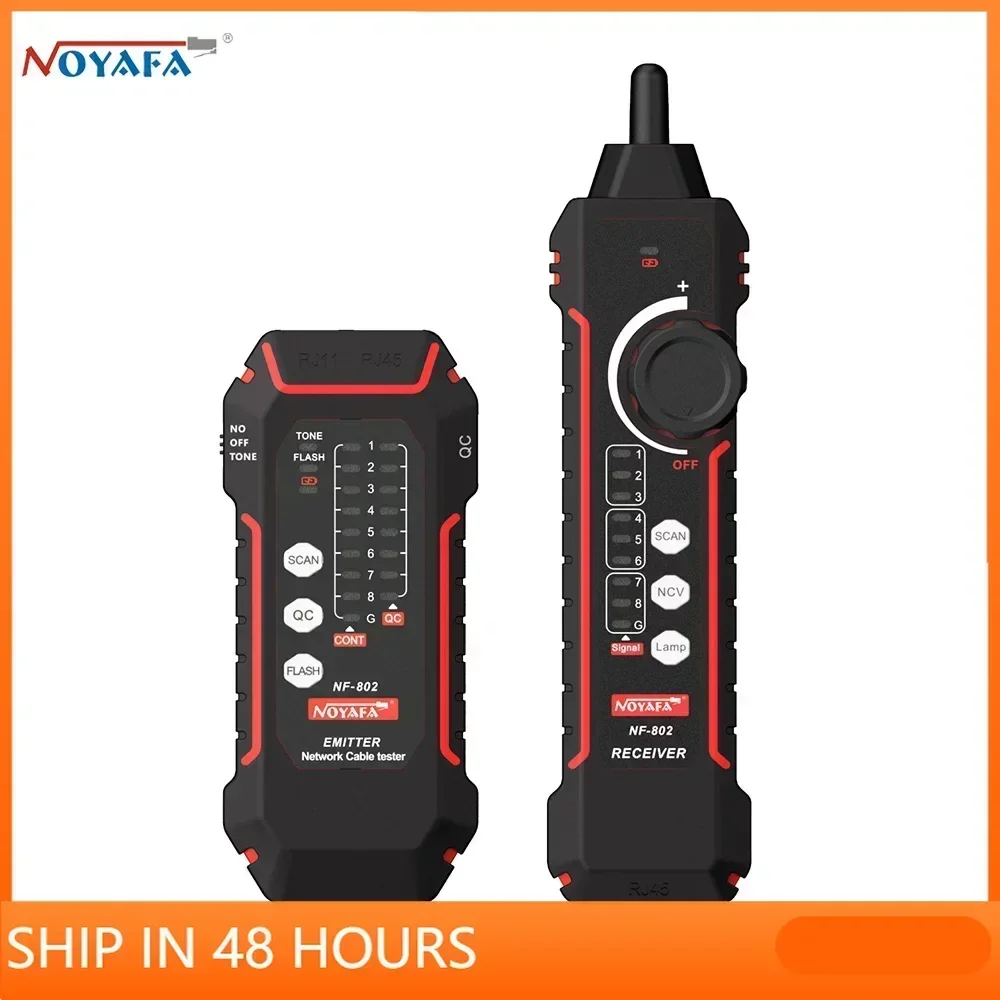 NOYAFA NF-802 Network Cable Tester High Quality RJ11 RJ45 Cat5 Cat6 Telephone Wire Tracker LAN Network Cable Testers Line Finder