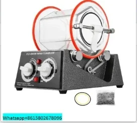 3 kg Rotary Tumbler Surface Polisher Jewelry Polishing Machine KT6808 Finishing Machine with Polishing Bead for Chamfering