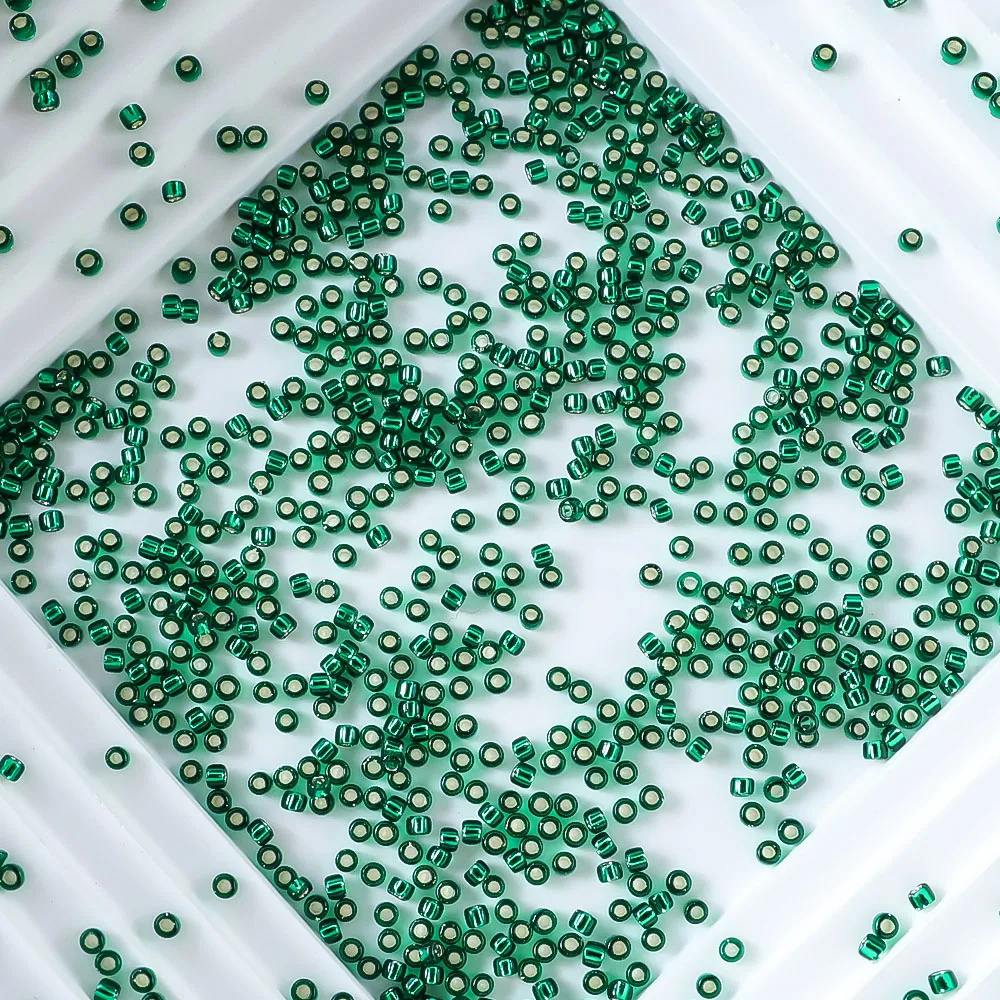 Aus Japan importiert, 15/0 TOHO 1,5 mm silberbeschichtete runde Perlen, Schmuckzubehör, 10 g, wird für Perlenstickereien und feines Perlenweben verwendet. – Detail 11