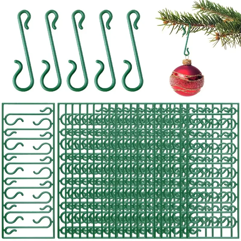 10-100PCS Christmas Ornament Hooks Small Hanging Hooks Christmas Tree Decoration Hooks Holiday Hanging Accessories for Ornaments
