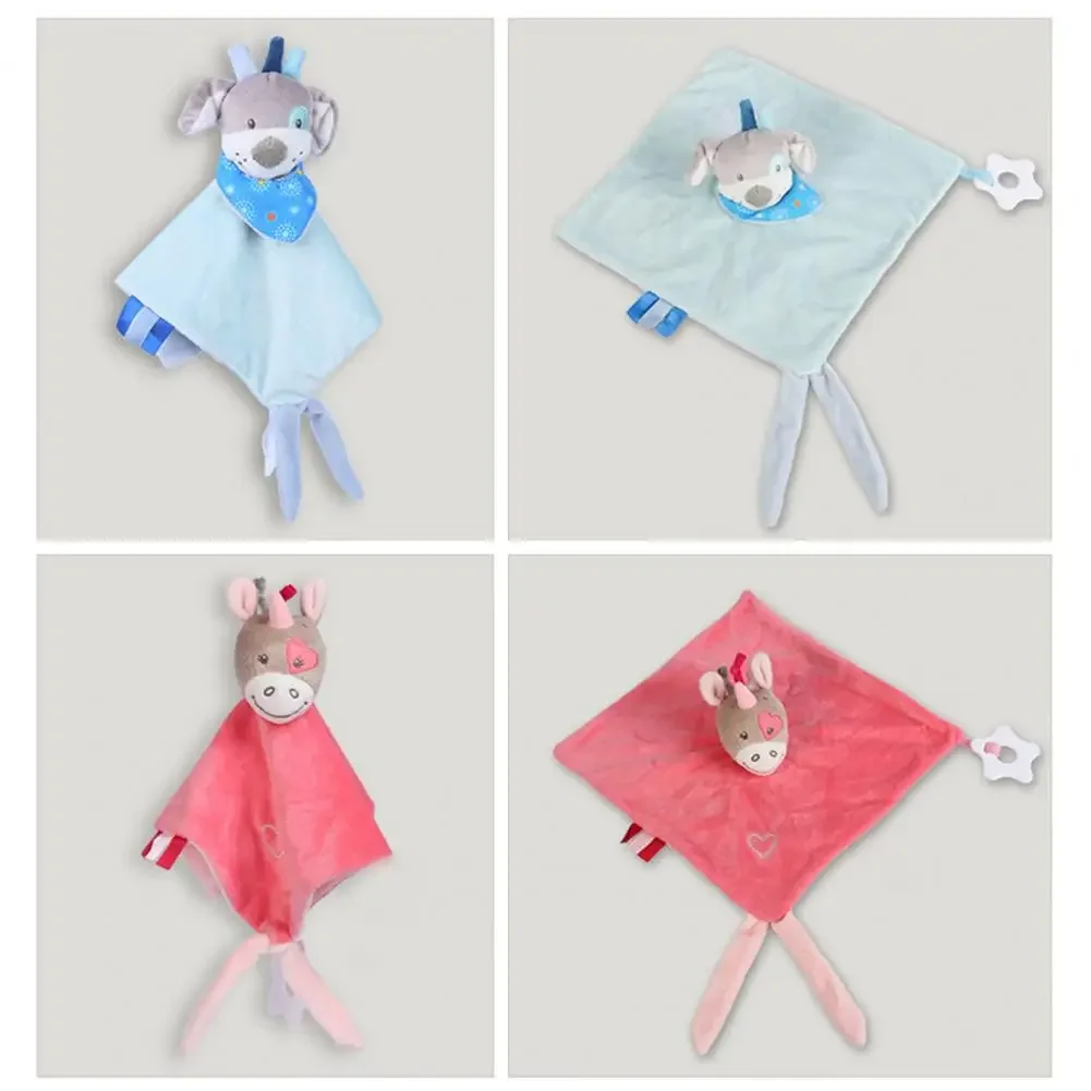 Personalized Bunny Plush Baby Comforter Toys Cute Stuffed Baby Toy Soft Appease Towel Toys For Sleeping Animals Stuffed Toy