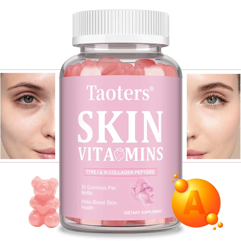 

Collagen Vitamins Gummies for Antioxidant Skin, Hair, Joints, Calcium Absorption, Digestion Immune System Health Supplement