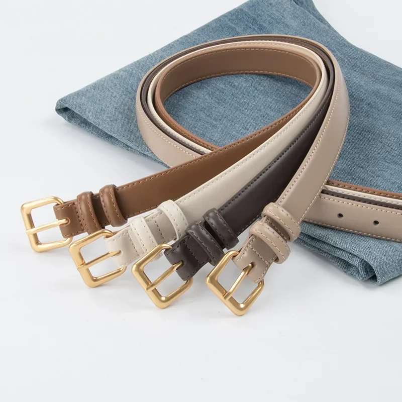 

Hardworking Genuine Leather Women's Belt Cowhide with Casual Pants Coat and Coat Decoration Belt for Autumn and Winter Clothes