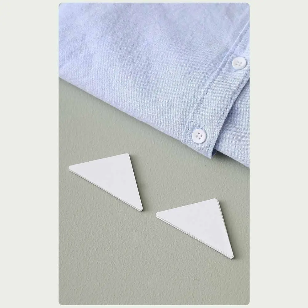 10pcs Disposable Shirt Collar Support Shaping Sticker Collar Stays Anti-roll Shirt Stand Collar Tool Collar Shaper Fixed Pads