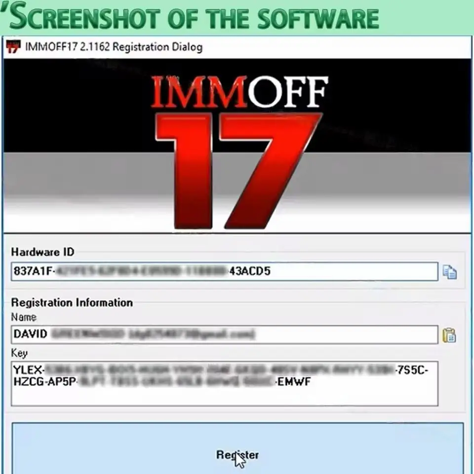 برمجة IMMOFF17 IMMO OFF dla KESS KTAG interfazs naprawczy diagnostyka pour voiture czytnik korów Program Ecu narztdzia