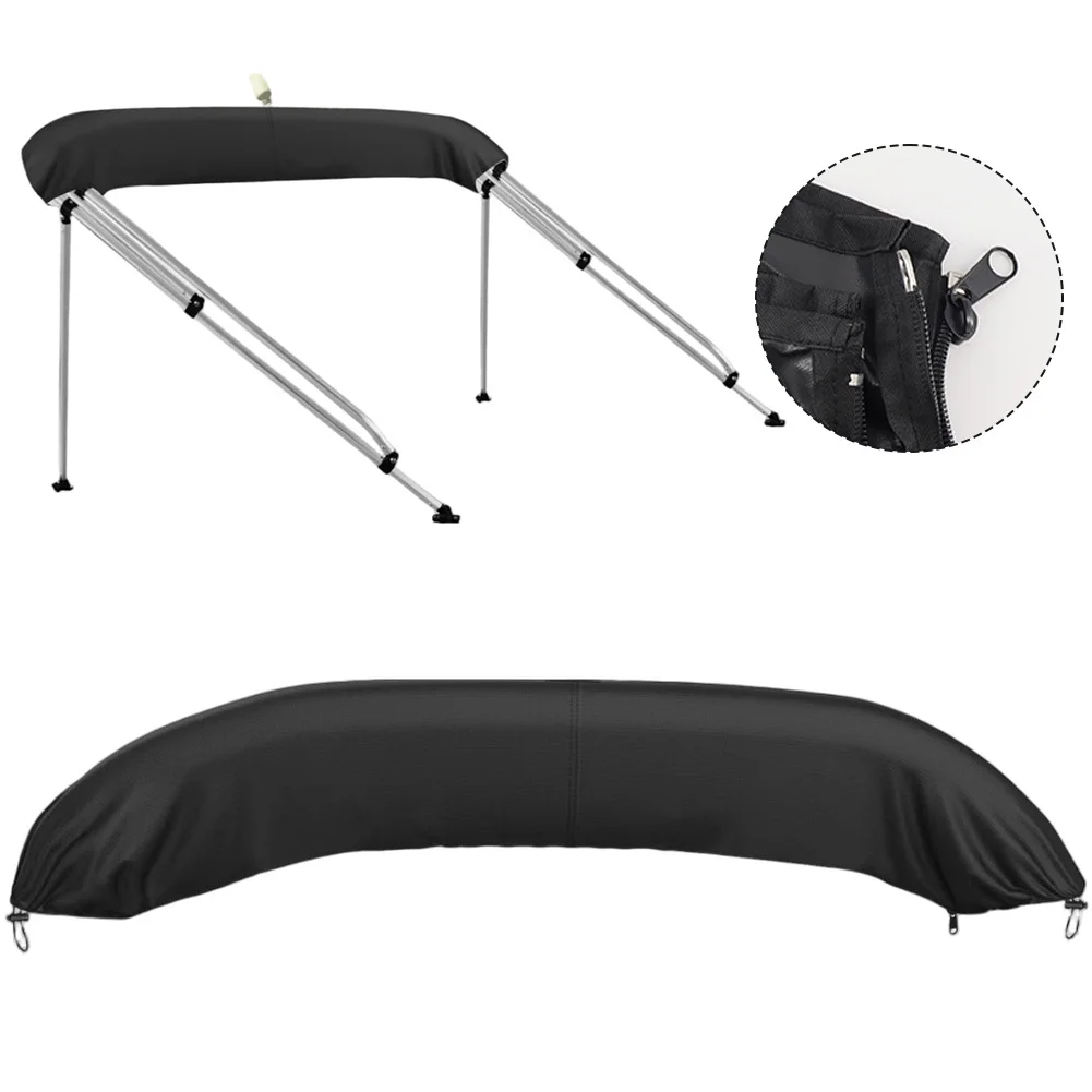 600D 3/4 Bow For Bimini Top Boot Cover No Frame Yacht Boat Cover With Zipper Anti UV Dustproof Cover For Marine