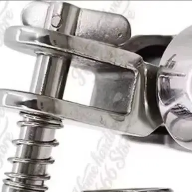 Solid 316 Stainless Steel Pin with Screw Boat Bimini Top Swivel Deck Hinge with Removable Pin,