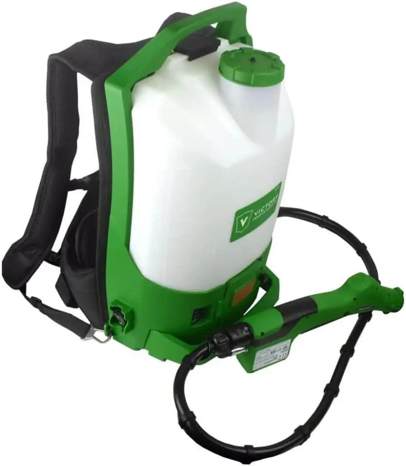 Cordless Electrostatic Backpack Sprayer Machine Disinfectants Sanitizer Cleaning Green VP300ES