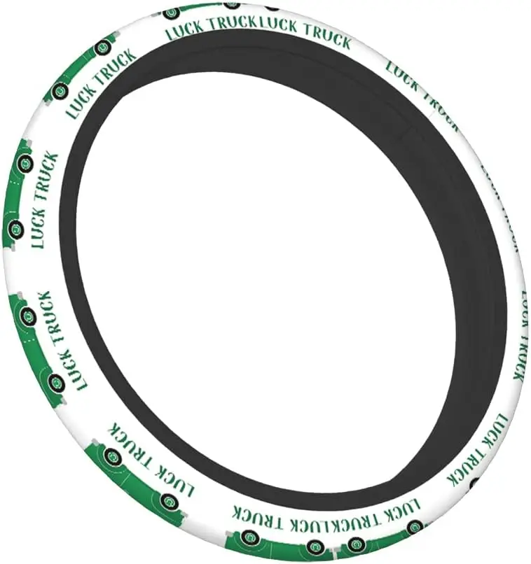 자동차 핸들 커버, 그린 럭크 트럭, 패트릭 픽업 트럭, 샴록 안전 운전, 미끄럼 방지 핸들 커버, St