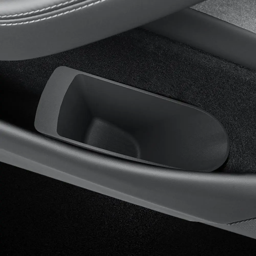 Automotive Accessory Organizer 2pcs Tesla Model 3/y Door Storage Bins Tpe Car Trash Cans with No-slip Base Automotive for Model
