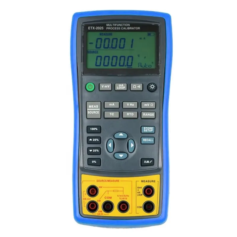 Accuracy 0.05% Etx-2025 Multifunction Process Calibrator For Measure Output Voltage Current Resistance Frequency Thermocouple