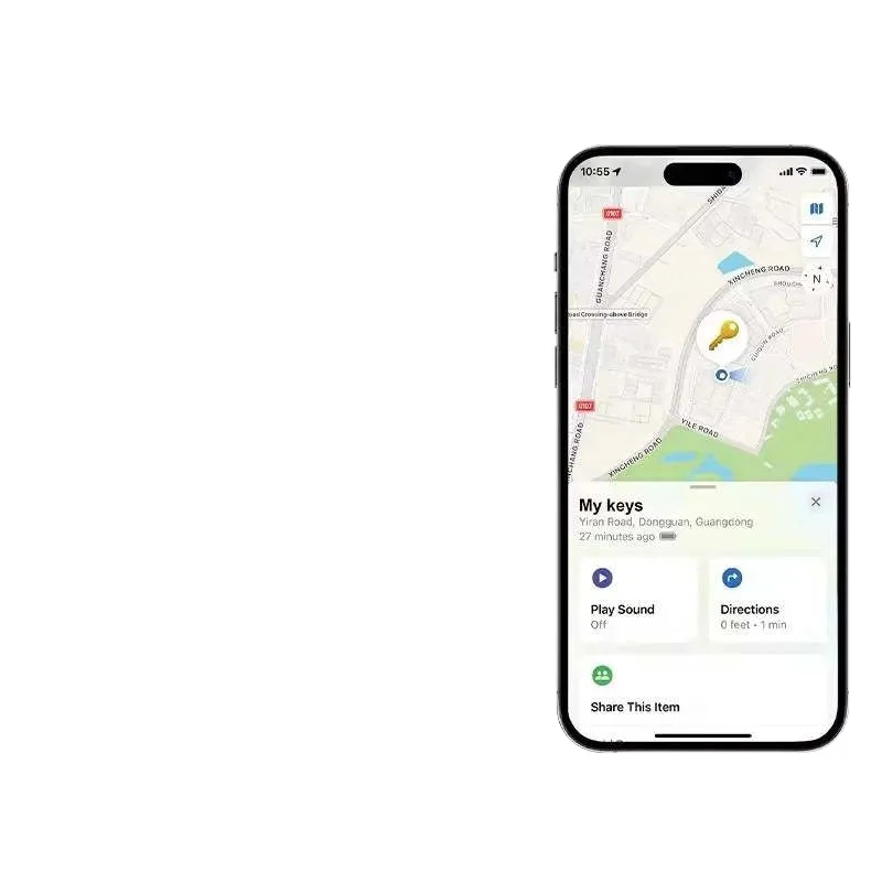 3 peças mfi encontrar meu mini rastreador de chave gps inteligente certificado alcance ilimitado localizador de chave de plástico características de navegação para rastreamento de carro