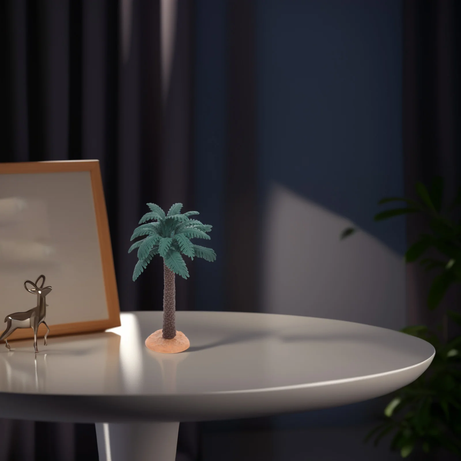 

Simulated Palm Tree Ornaments Realistic Artificial Plants Decor PVC Mini Trees Home Office Craft Projects Dollhouse