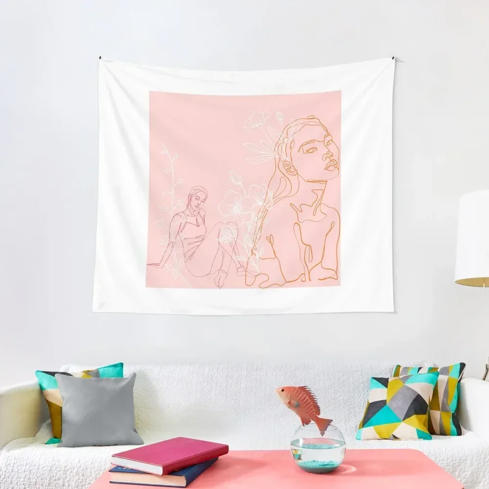 

Very Subtle/Discreet Lesbian Flag Inspired Design. Tapestry Wall Hanging Wall Decor Tapestry