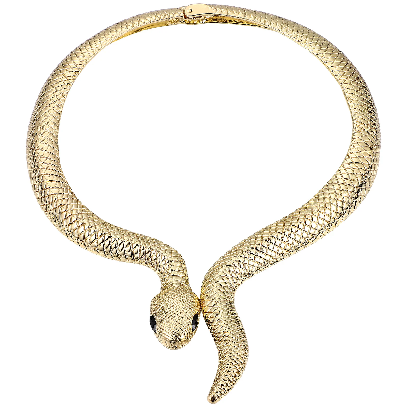 

Exaggerated Snake Necklace Vintage Jewelry Decoration Decors Choker Collar Halloween Alloy Miss