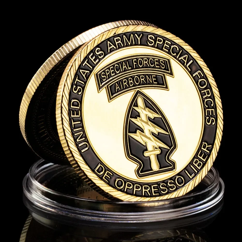 United States Army Special Forces Souvenir Gold Plated Department of The Army 1PCS Commemorative Coin Challenge Coin