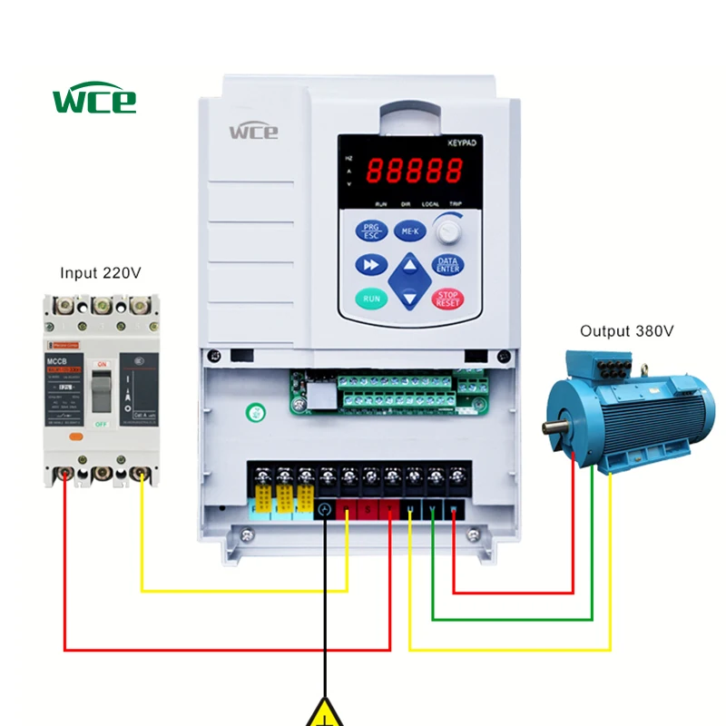 AC Frequency Inverter vfd high frequency inverter 2.2kw vfd 220v single phase to 3 phase 380v 7.5kw  de lta inverter 22kw