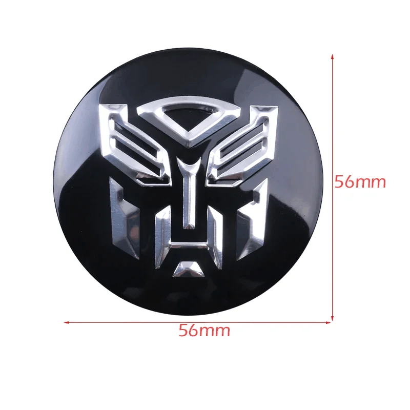 4pcs / set 56mm 60mm Transformers Emblem Car Wheel Center Hub Caps Badge Sticker Decal Wheel Dust-proof Covers Logo Decoration