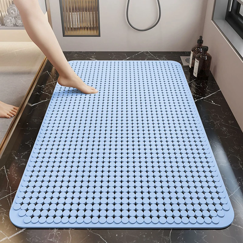 Anti Skid Bathroom Floor Mat Suction Cup Carpet Comfortable Massage Shower Foot Mat Home Accessories