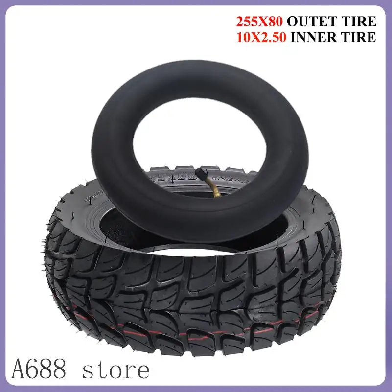 New Electric Scooter 255x80 Off-Road Inflatable Tire Inner Tube Outer Tire Replacement Parts