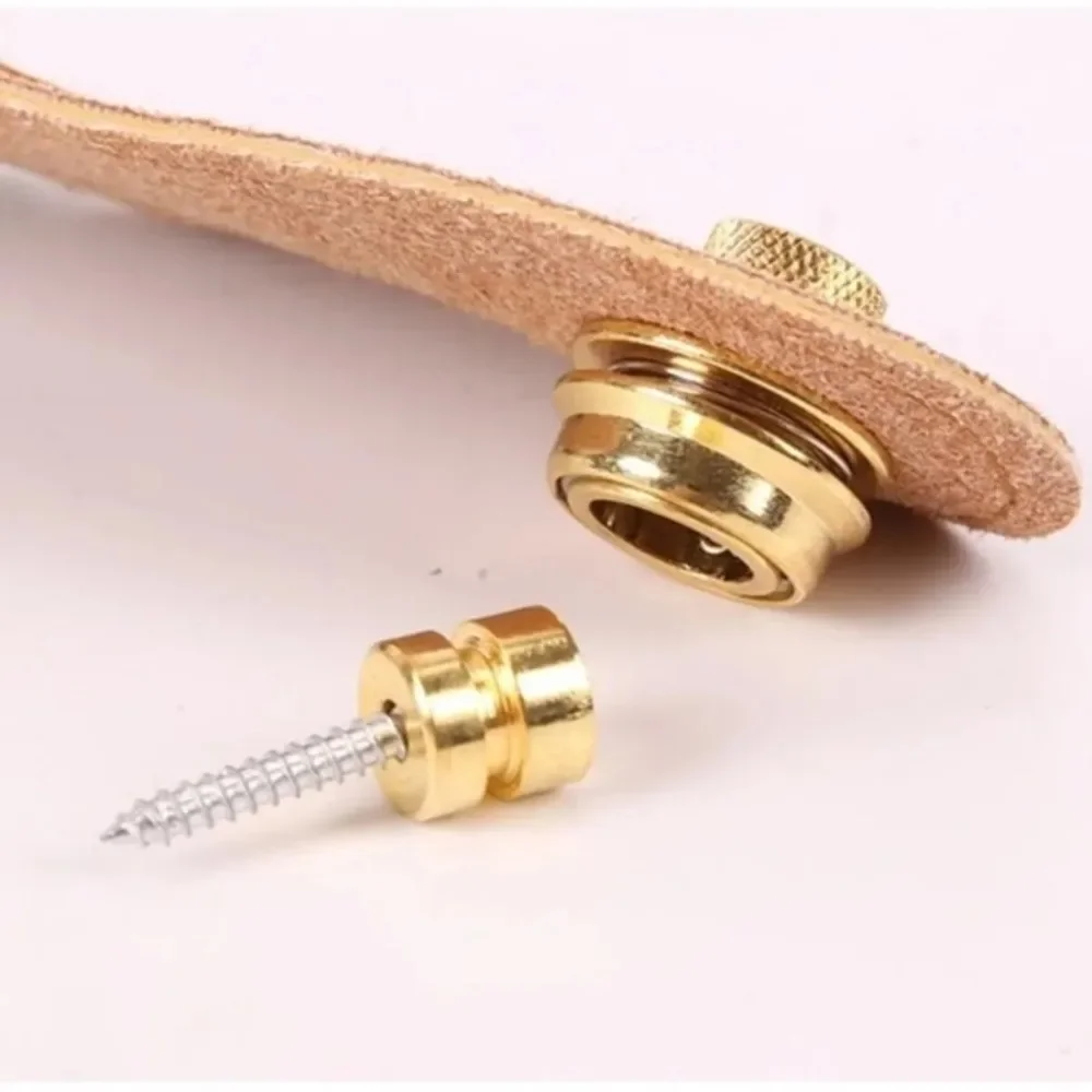 1PC Metal Guitar Strap Lock Button Security Straplock for Electric Acoustic Guitar Bass Ukulele Instrument Accessories