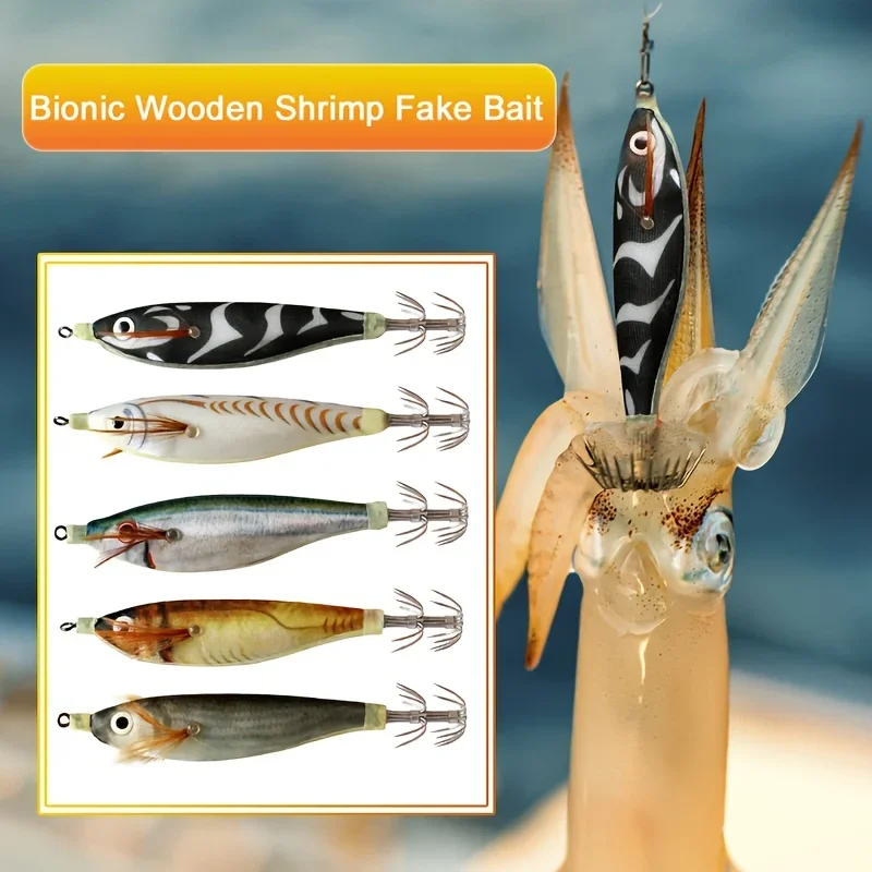 BRAVMACK 14-teiliges Set Leuchtende Tintenfisch-Köder Mehrfarbige Angelköder mit Glow-in-the-Dark-Funktion Realistisches Design Langlebige Haken Sicher – Detail 3