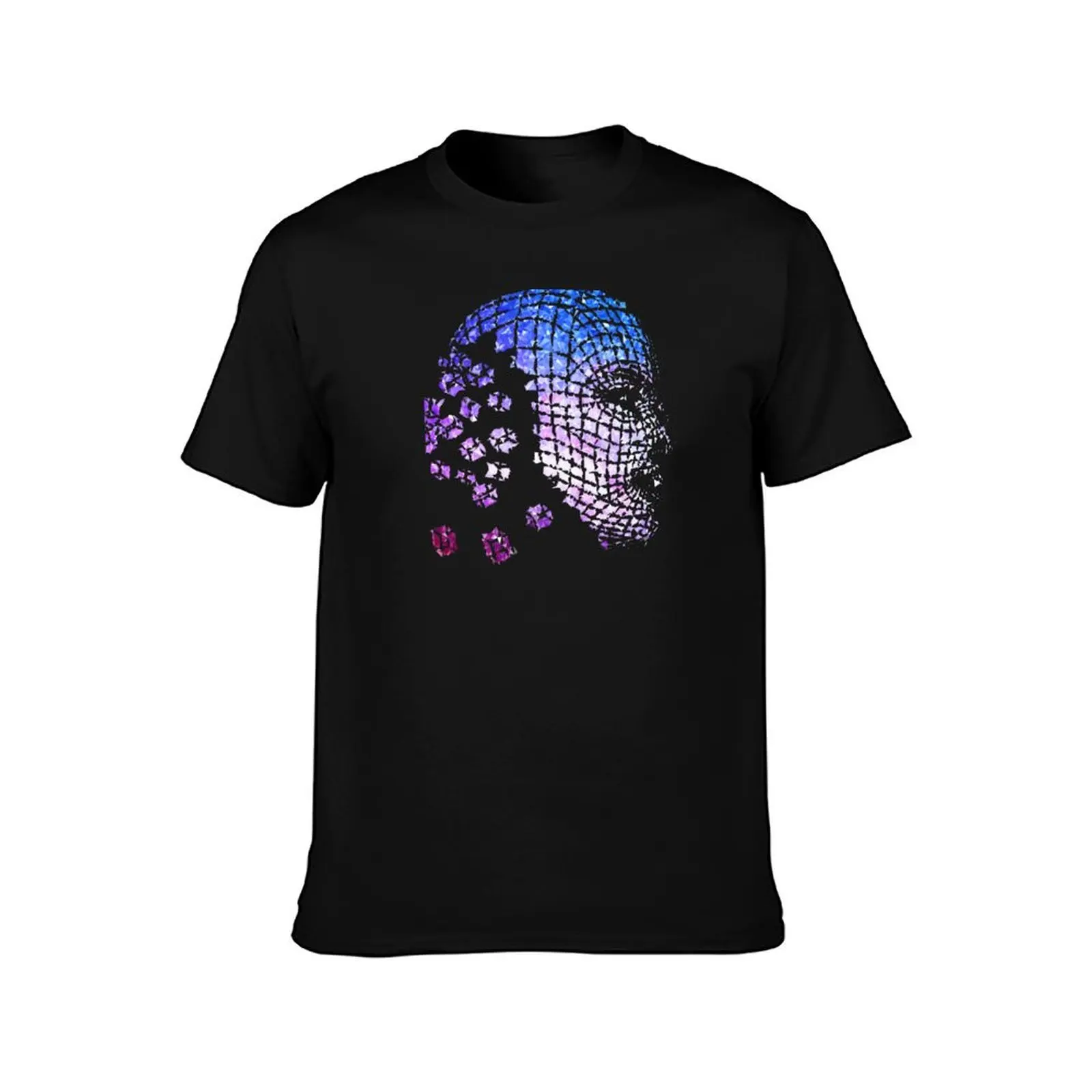 Future Face Pixel Away T-shirt katoenen t-shirts hoge kwaliteit t-shirt man luxe t-shirts voor man katoen zacht T-shirt