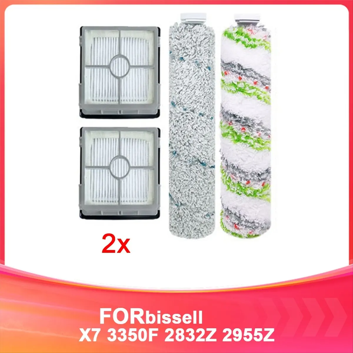 BRILLIANT For 4th Generation Floor Scrubber X7 3350F 2832Z 2955Z Multi-Function Brush Sweeper Consumables