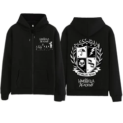 The Umbrella Academy Zipper Hoodie Harajuku Pullover Tops Sweatshirt Streetwear