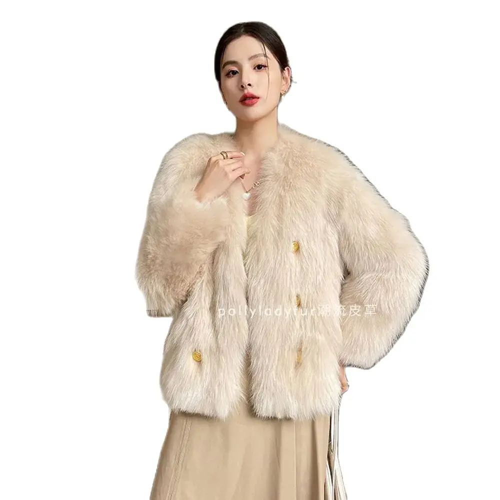 

New Temperament In Autumn And Winter Korean Version Of Joker Mao Mao Top Loose Fur Fashion Ladies Plush Coat Female Tide.