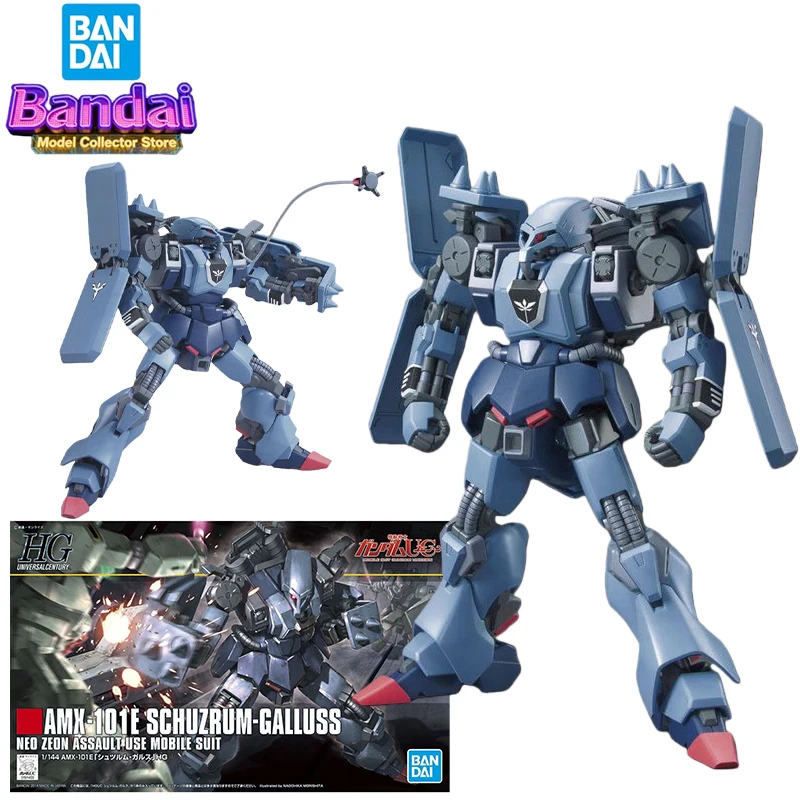 Bandai HGUC Amx-101e Schuzrum Galluss Action Figure Anime Neo Zeon Assault