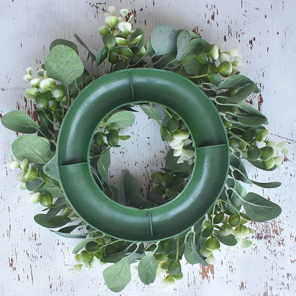 

2pcs Faux Eucalyptus Leaves Wreath Door Hanging Wedding Decoration Spring Garland Festival Hanging Artificial Garlands