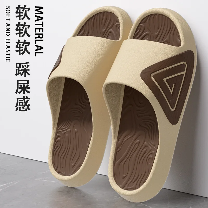 

Men's slippers summer outer wear thick bottom indoor home couple bath non-slip wear-resistant sports sandals can be upgraded
