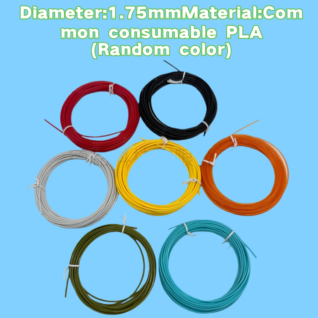 Ricariche per filamenti 3D 50M/100M/200M Ricarica PLA 3D colorata Penna per stampa 3D Materiale per stampa filamento Penna per stampa ad alta precisione