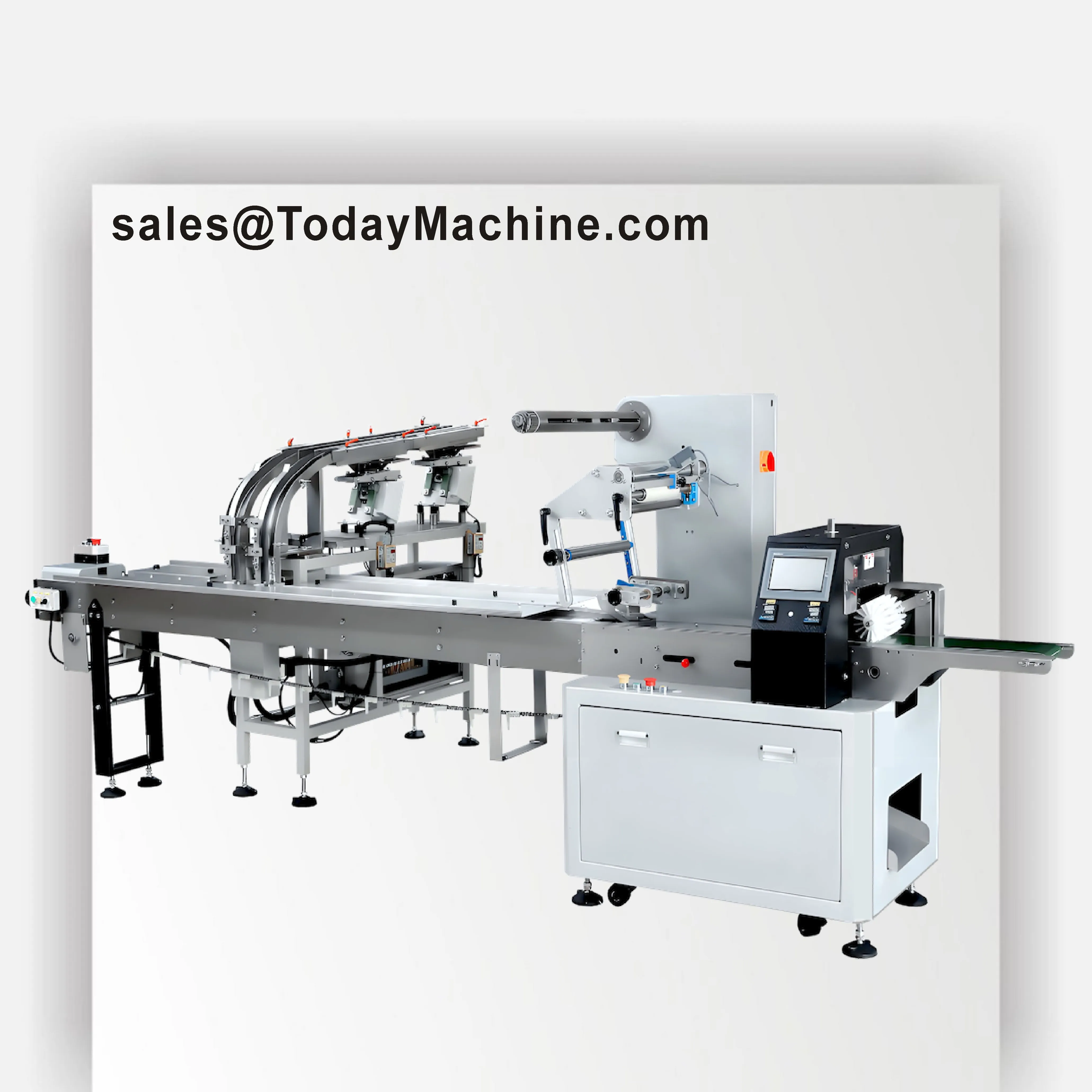 High Speed Flow Pack Small Cotton Soft Hard Lollipop Pillow Small Wrapping Packaging Machinery Candy Horizontal Packing Machine