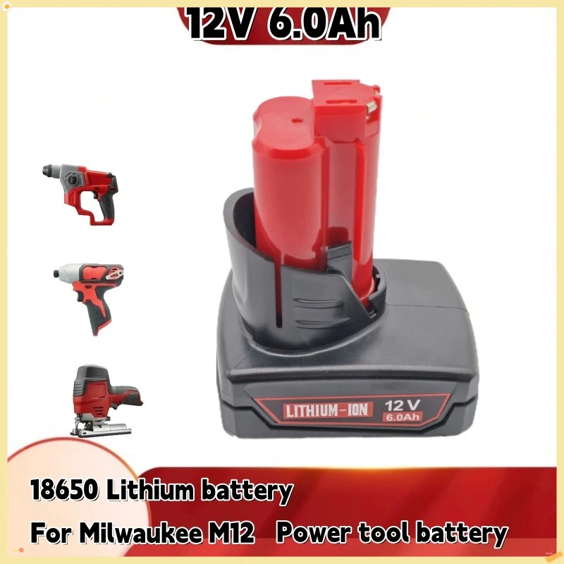 📸FOR M12 12V 6Ah lithium battery for Milwaukee 12V M12 XC 48-11-2410 48-11-2420 48-11-2411 12-Volt C