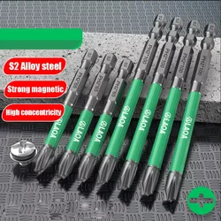 LAOA Strong Magnetic Phillips Screwdriver S2 Screwdriver Bit for Electricians PH2