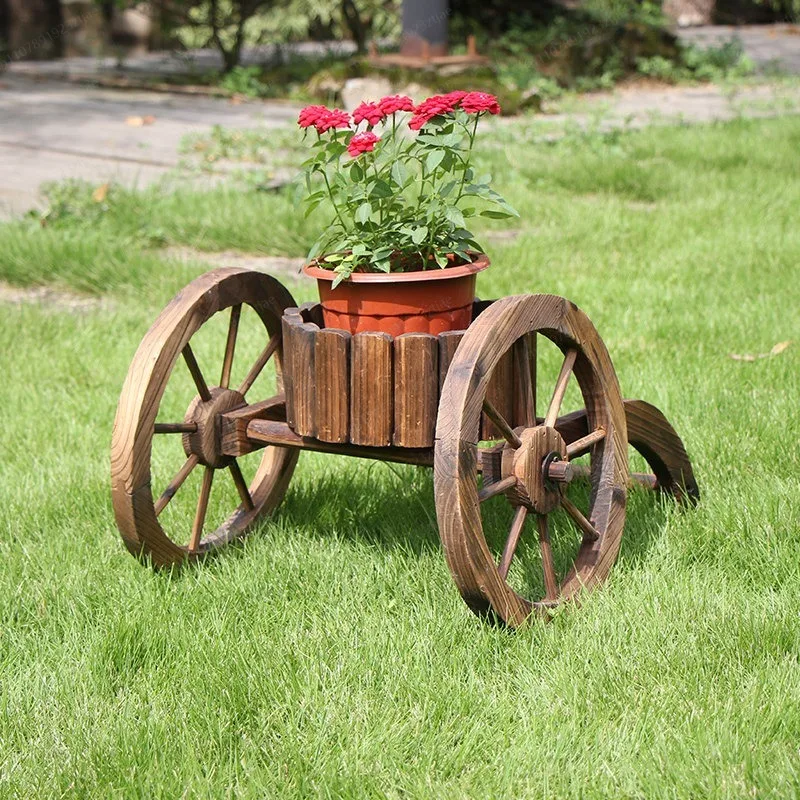 Anti-corrosive Wood Solid Wood Outdoor Creative Succulent Flower Frame Window Sill Balcony Decorative Wooden Frame Multi-layer