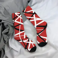 Red Arrival Stockings Van Halen Pattern Gothic Socks Winter Non Skid Socks Ladies Running High Quality Socks