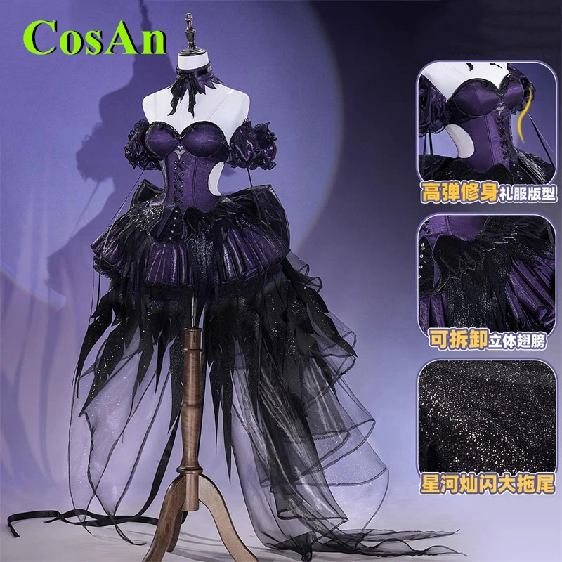 

CosAn Anime Puella Magi Madoka Magica Magic Girl Akemi Homura Cosplay Costume Gorgeous Activity Party Role Play Clothing New