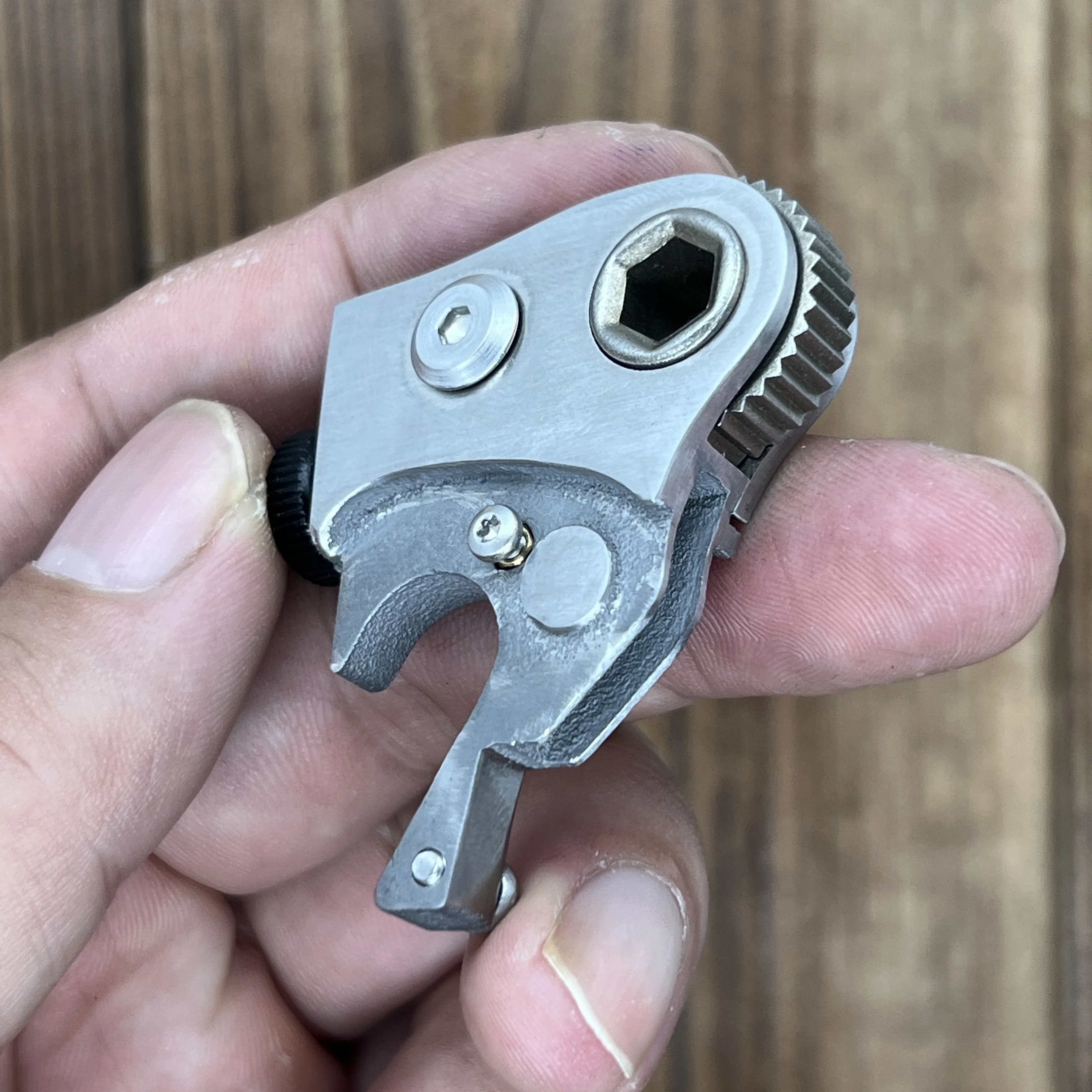 

Stainless Steel 36 Gear Ratchet Wrench 6.35mm Bit Driver For Leatherman Skeletool Multi-Tool MOD DIY Accessories