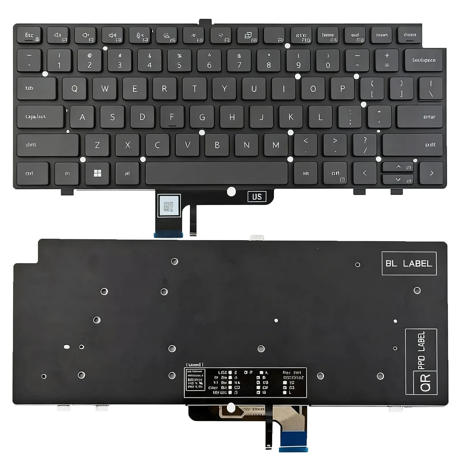 

US layout for Dell Latitude 7350 P178G 7450 P174G 7650 P126F/7640 7430 7440 7450 7650 2-in-1 mini led 7340 Laptop keyboard