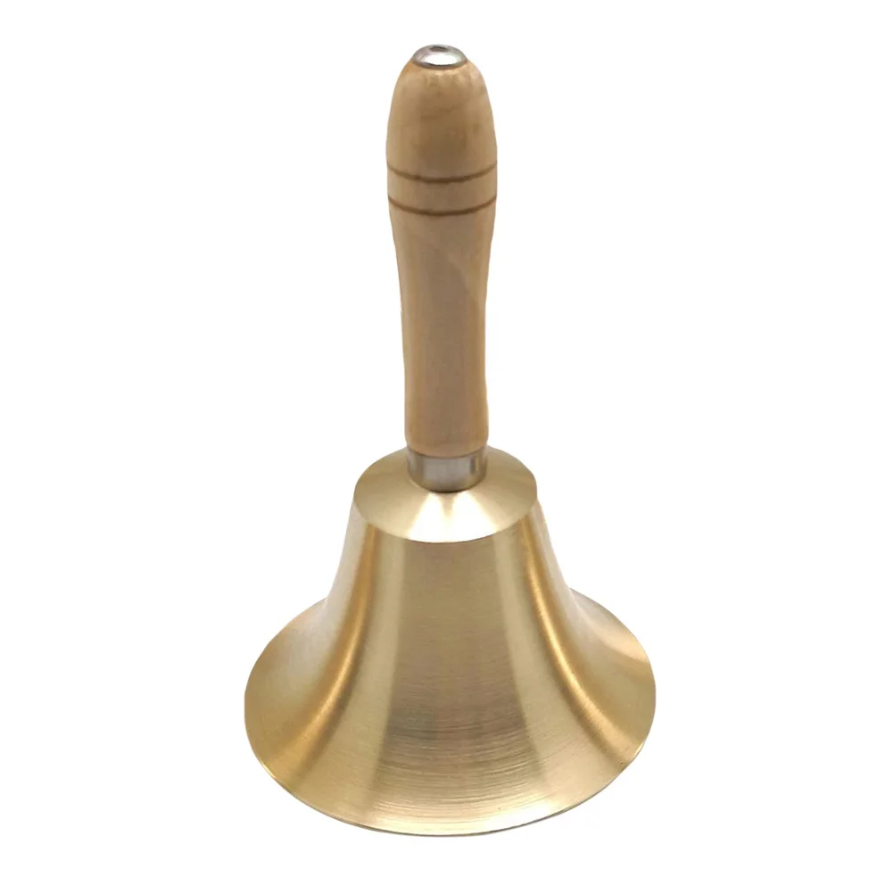 

Restaurant Service Bell Christmas Hand Brass School Home Decoration Wooden Bamboo Call Party Handbell