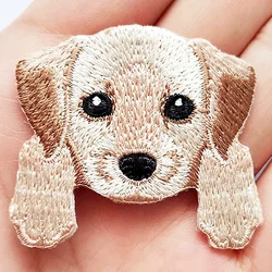 Chic & Easy-Apply Black Cartoon Puppy Embroidery Patch: Iron-On/Sew-On for Fashion Upgrade & Repair - Instant Style