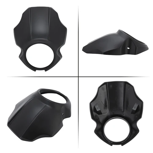 Imagen 2 del producto Protector de parabrisas de manillar de carenado de faro negro mate para motocicleta para Yamaha XVS 950 SPEC BOLT 950 2013-up