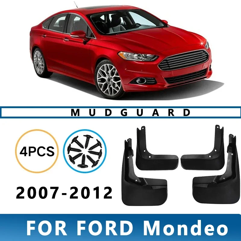 

Mud Flaps Fit for Mondeo 2007-2012 2008 2009 2010 2011Mudguards Tire Fenders Splash Proof Accessories Wheel Guards 4ps