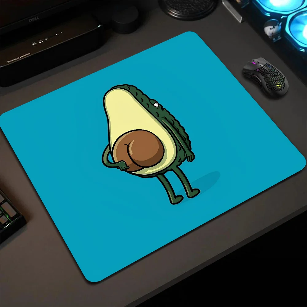 Avocado Mousepad Small LockEdge Mouse Pad For Gamers Computer Desk Pad Rectangular Anti-slip Rubber