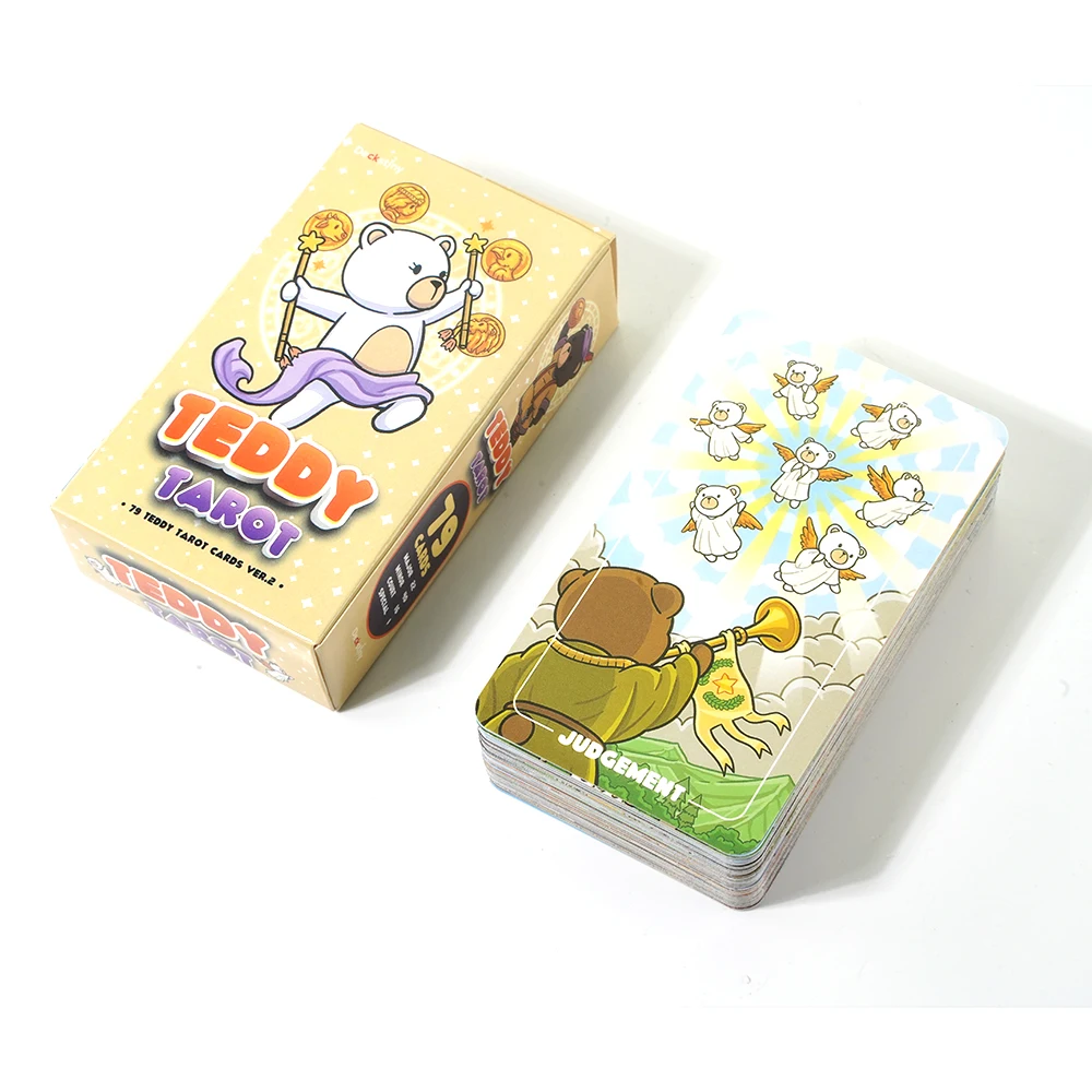 ไพ่ทาโรต์เท็ดดี้ สำหรับทำนายดวงชะตา เกมไพ่สำหรับครอบครัว เกมไพ่สำหรับผู้เริ่มต้น เกมทำนายดวงชะตา